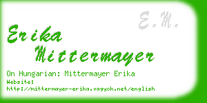 erika mittermayer business card